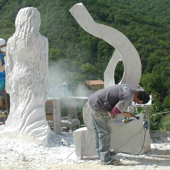 Il Mondo del Marmo Carrara, die Internationale Messe für Marmor, Technologien und Design.
